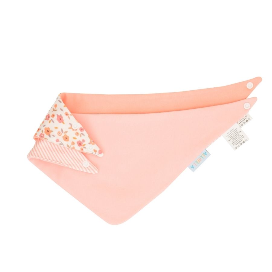 All4Ella - Reversible Bandana Bibs - Floral Bouquet - 2 Pcs