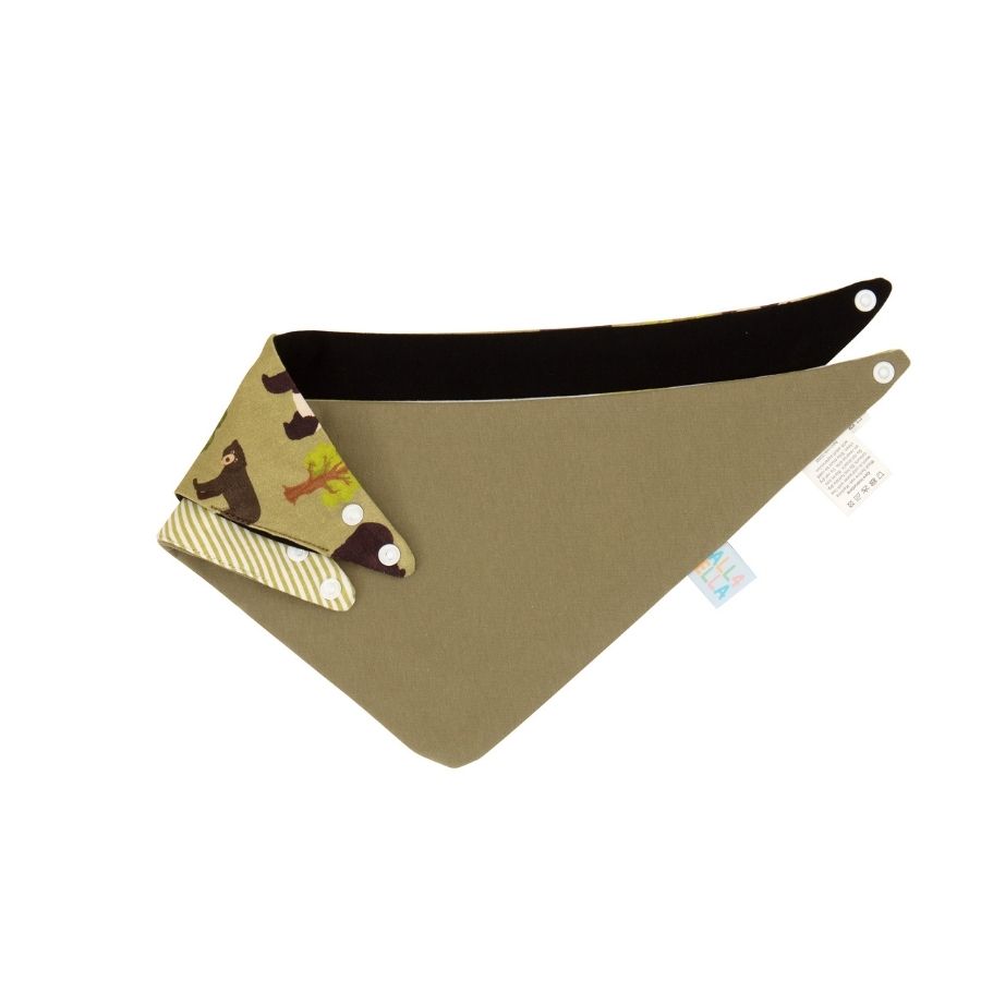 All4Ella - Reversible Bandana Bibs - Bears - 2 Pcs