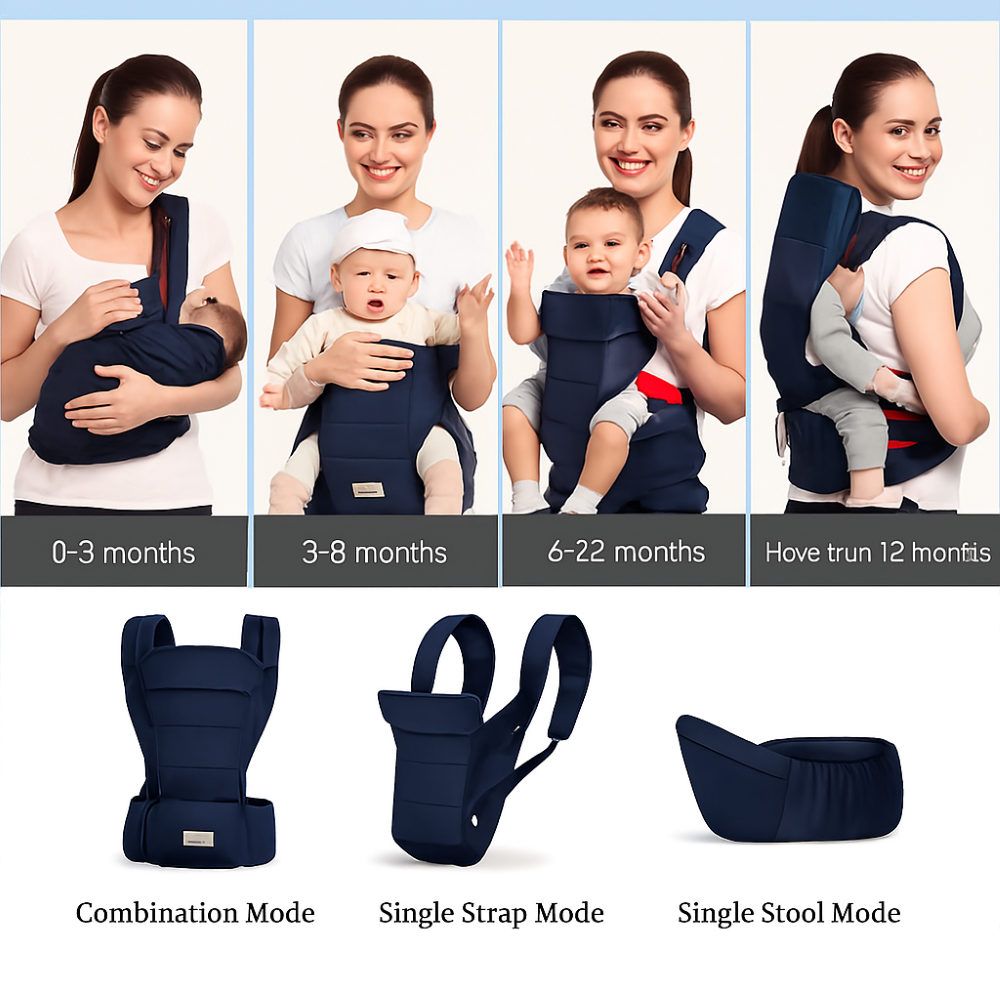 Kinder Valley - Newborn To Toddler 4-In-1 Baby Carrier