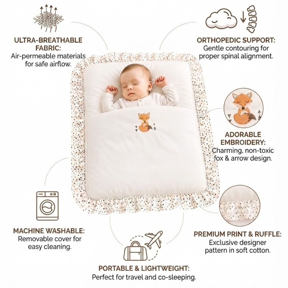 Kinder Valley - Little Fox Sleeping Bag - White
