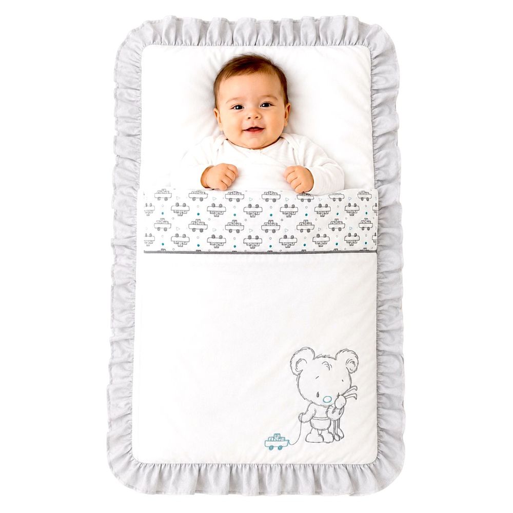 Kinder Valley - Barney Bear Sleeping Bag - White