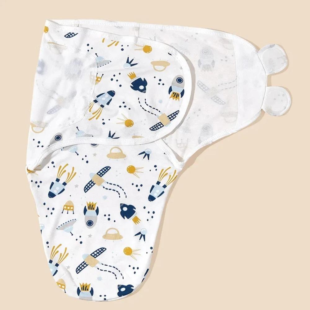 Kinder Valley - Cotton Swaddles Wrap And Headcover - 3 Pc Set