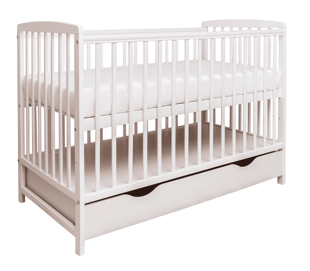 Kinder Valley - Melbourne Cot With Drawer - White
