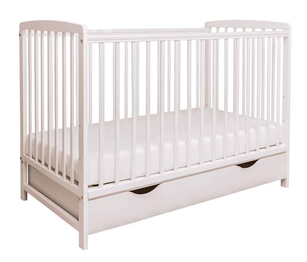 Kinder Valley - Melbourne Cot With Drawer - White