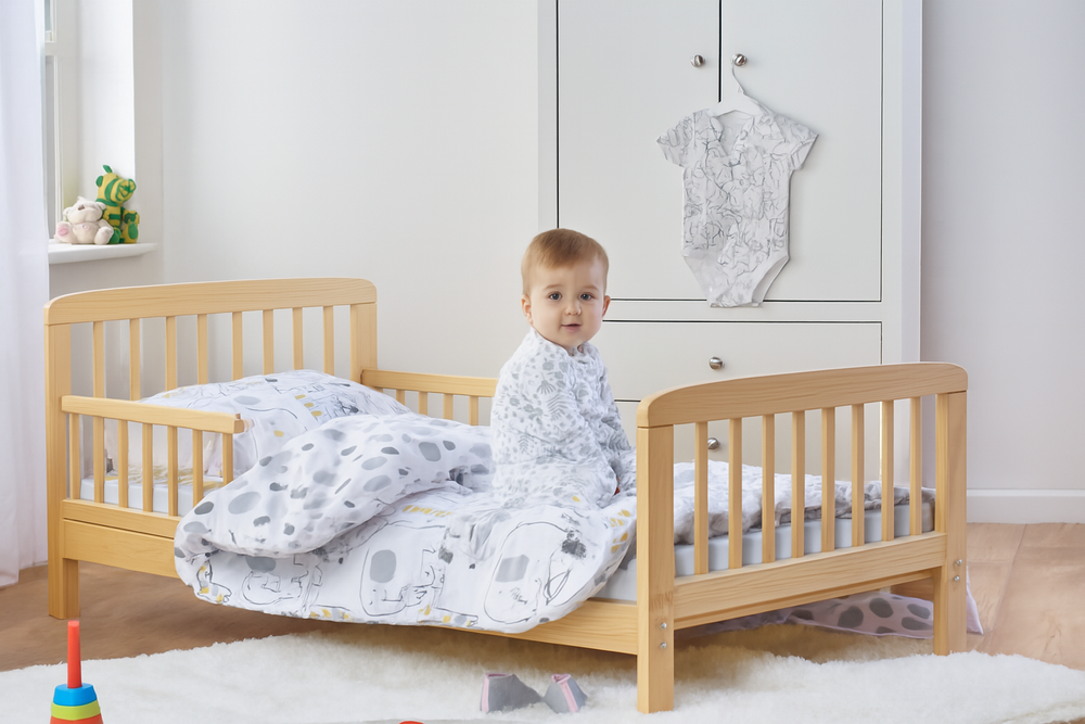 Kinder Valley - Sydney Toddler Bed Natural - Kinder Flow - 140 x 70 cm Mattress