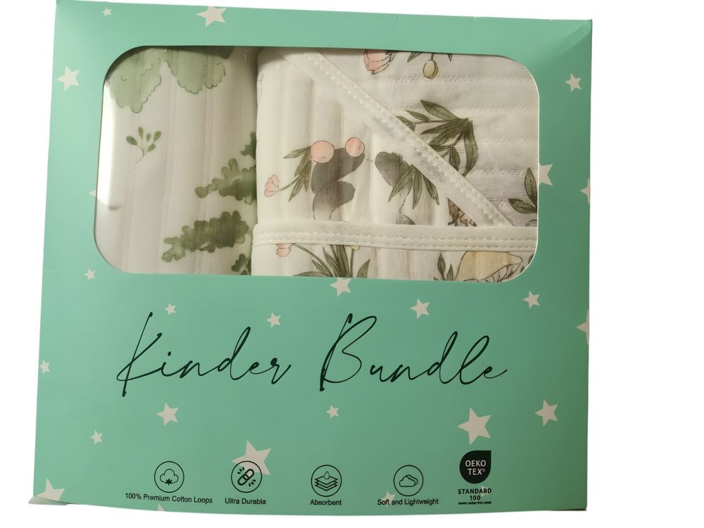 Kinder Valley - Blossom Cocoon Quilted Swaddle - Receiving Blanket - Blanket Set