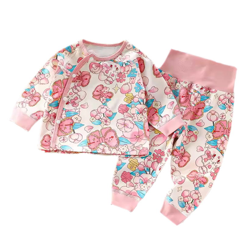 Kinder Valley Little Dino & Just for You Pyjama Set Pink/Green 90cm - 4 Pcs