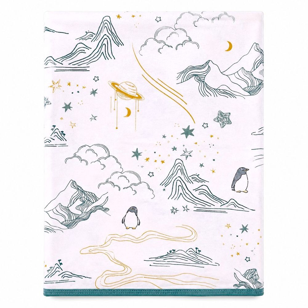 Luca & Mia - Enchanted Mountain Swaddle Blanket - Multicolor