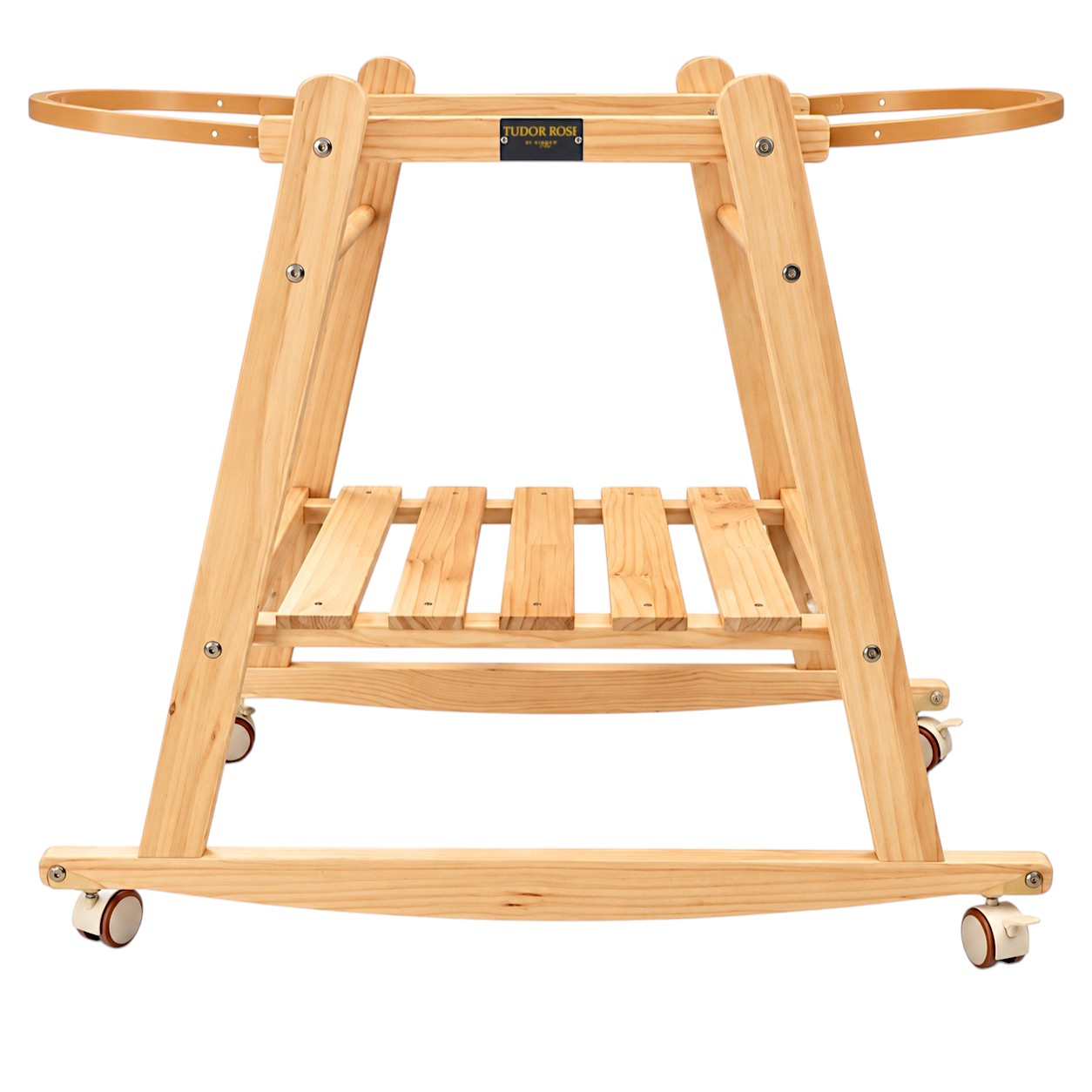 Luca & Mia - Pearl Rocking Stand With Wheels - Natural