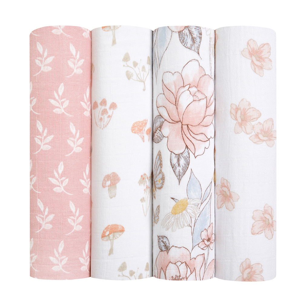 Aden + Anais - Organic Cotton Muslin Large Swaddles - Earthly