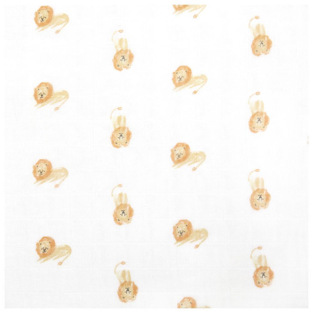 Aden + Anais - Organic Cotton Muslin Large Swaddles - Animal Kingdom - 4 Pcs