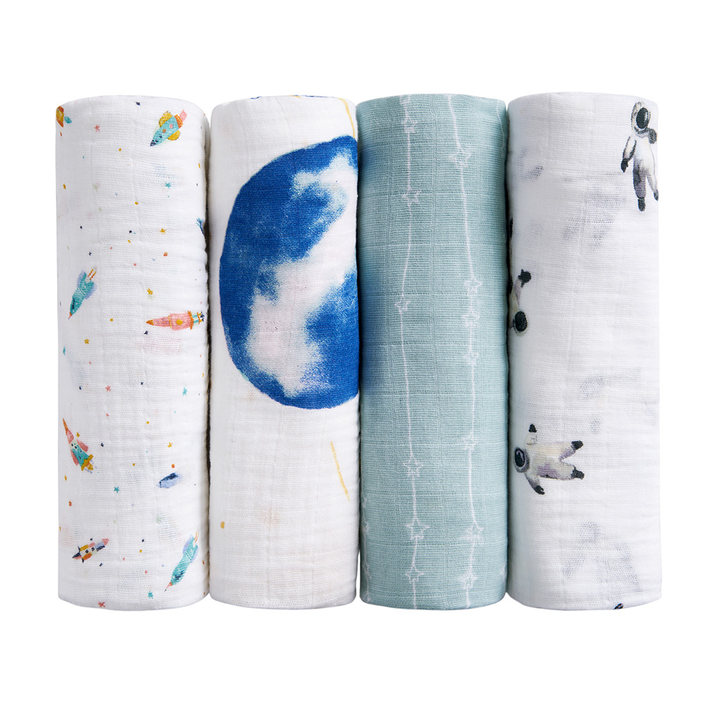 Aden + Anais - Organic Cotton Muslin Large Swaddles - Space