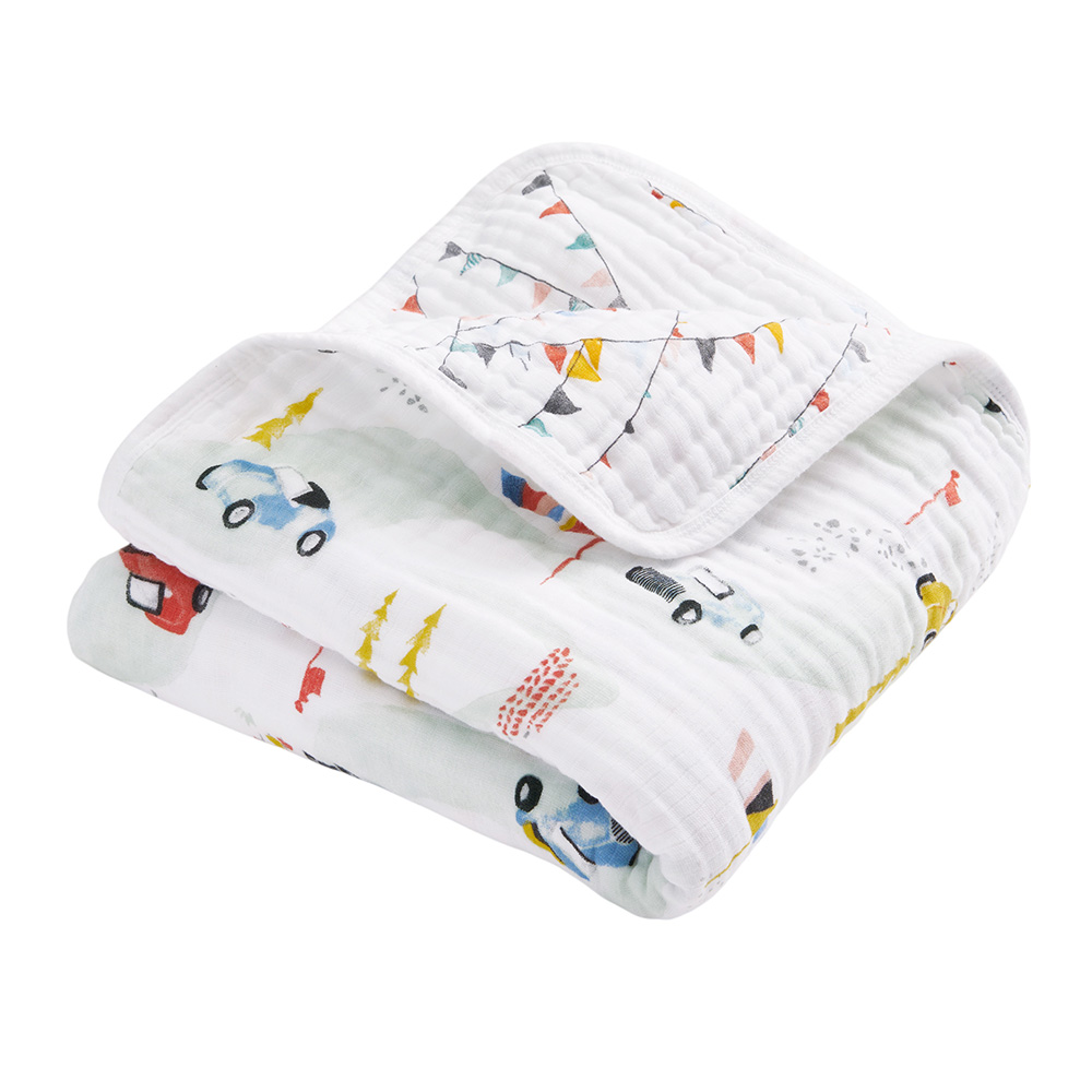Aden + Anais - Essentials Cotton Muslin Blanket - Cars