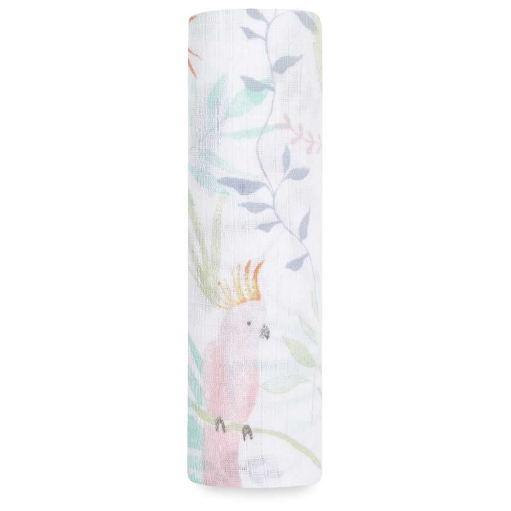Aden + Anais - Essentials Muslin Swaddle Blanket - Tropicalia - 4 Pcs