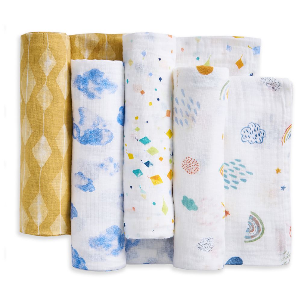 Aden + Anais - Essentials Cotton Muslin Swaddle Blanket - Kites