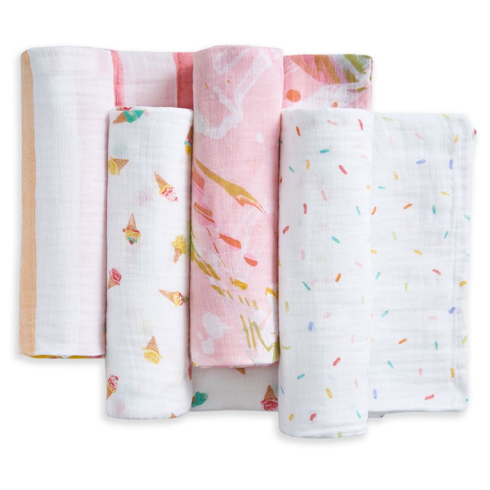 Aden + Anais - Essentials Cotton Muslin Swaddle Blanket - Ice Cream