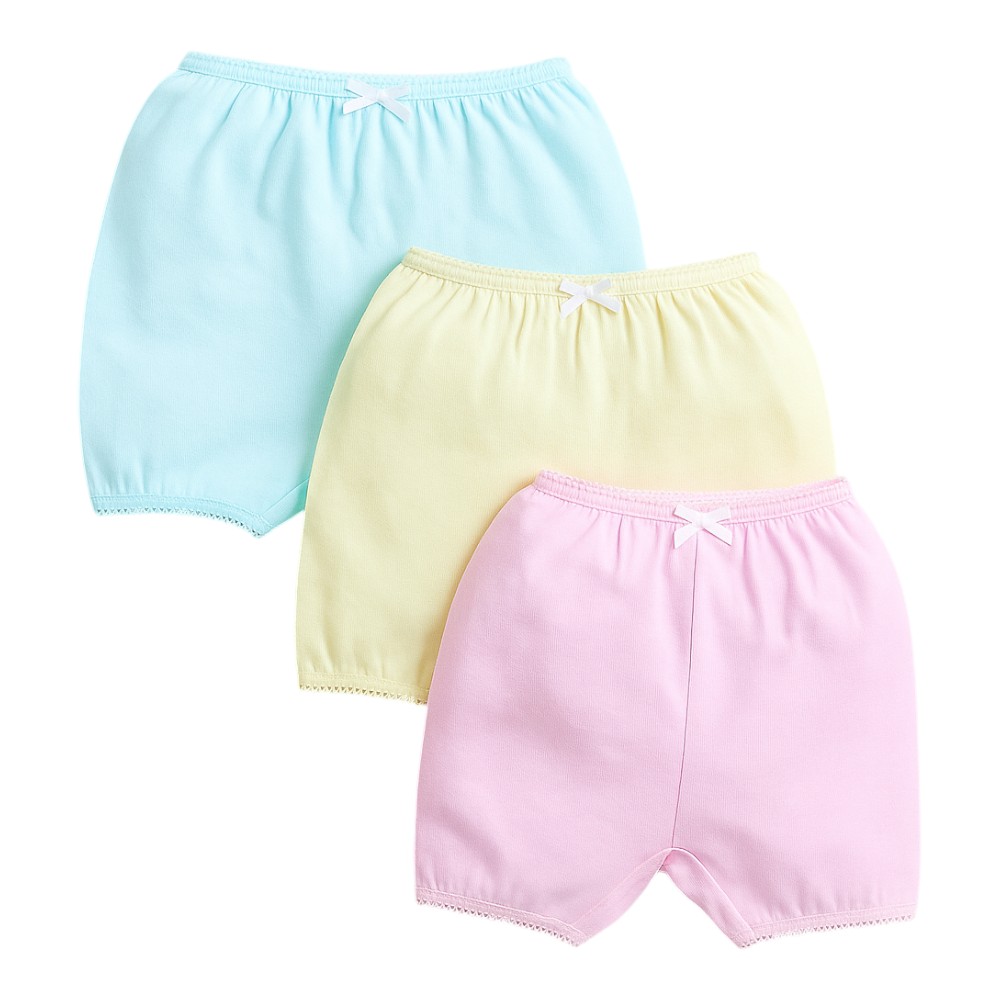 Victor and Jane Girls' Elasticated Bloomers Pastel - 3 Pcs