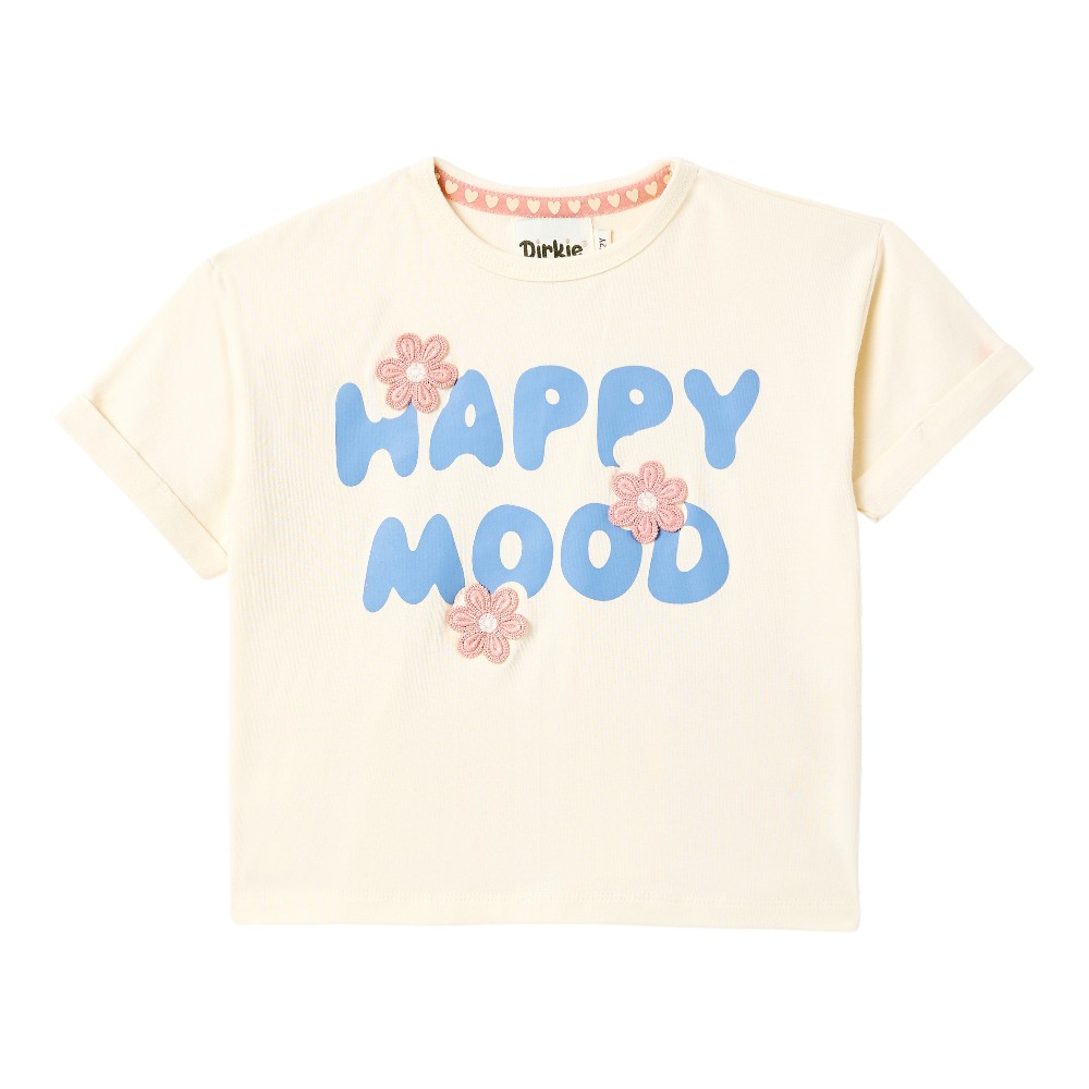 Dirkje Girl's Happy Mood Ladybug Top & Shorts - Pink/White - 2 Pcs