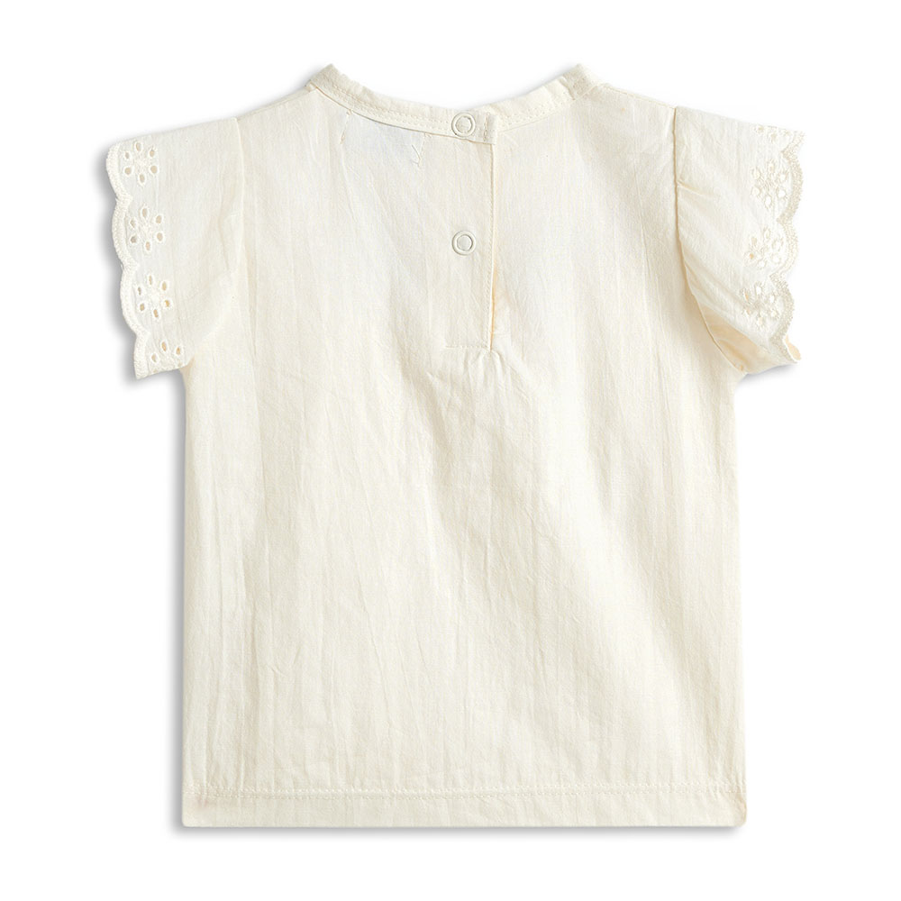 Dirkje - 2pc-Set - Girls' T-Shirt & Jogging Trousers - Off-White/Olive