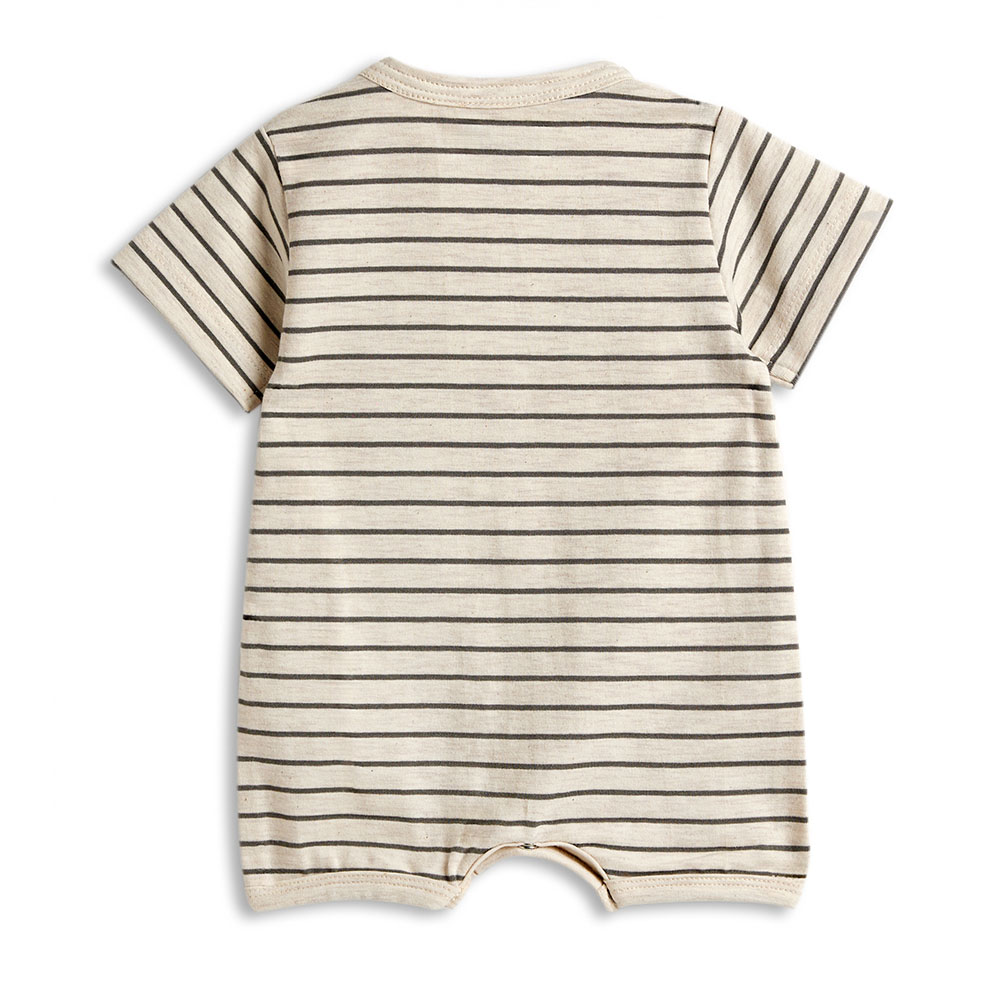 Dirkje Boy's Babysuit Animal - Beige