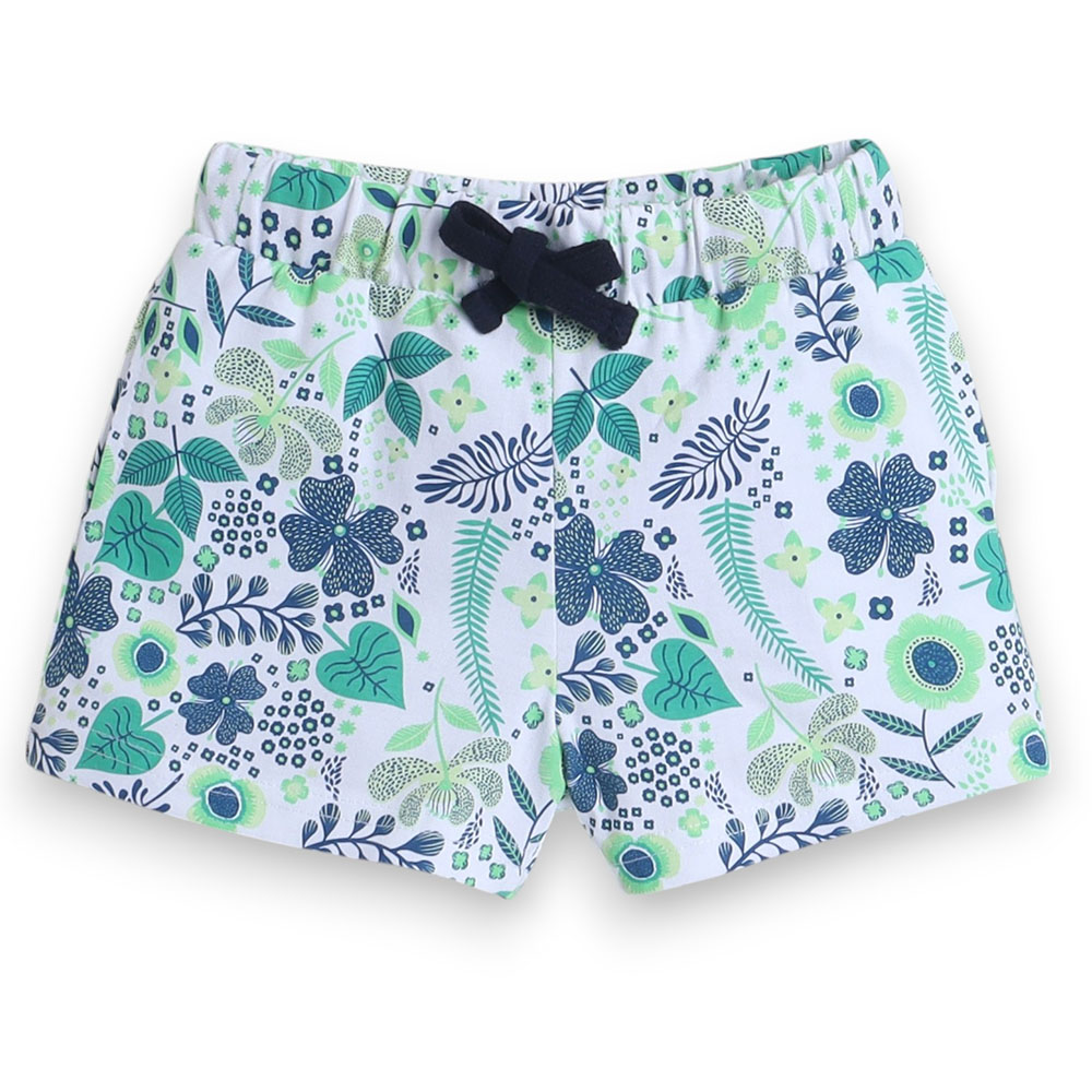 Victor and Jane Girl's All Over Printed T-Shirt and Shorts Forest - 2 Pcs