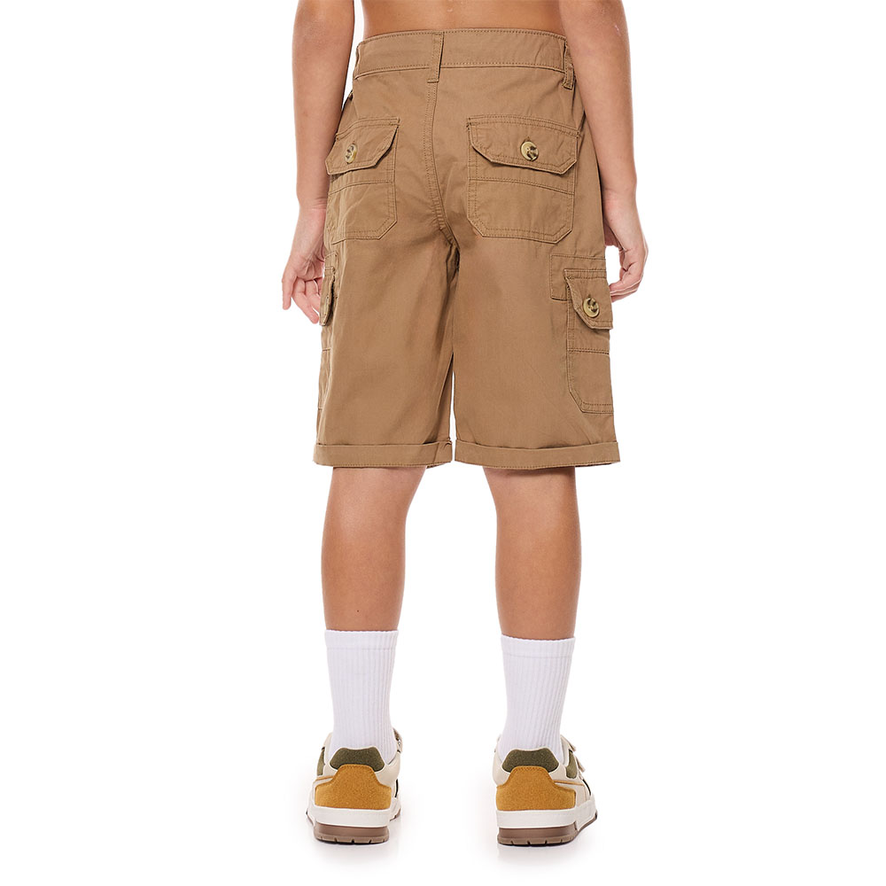 Victor and Jane Boy's Cargo Shorts - Brown