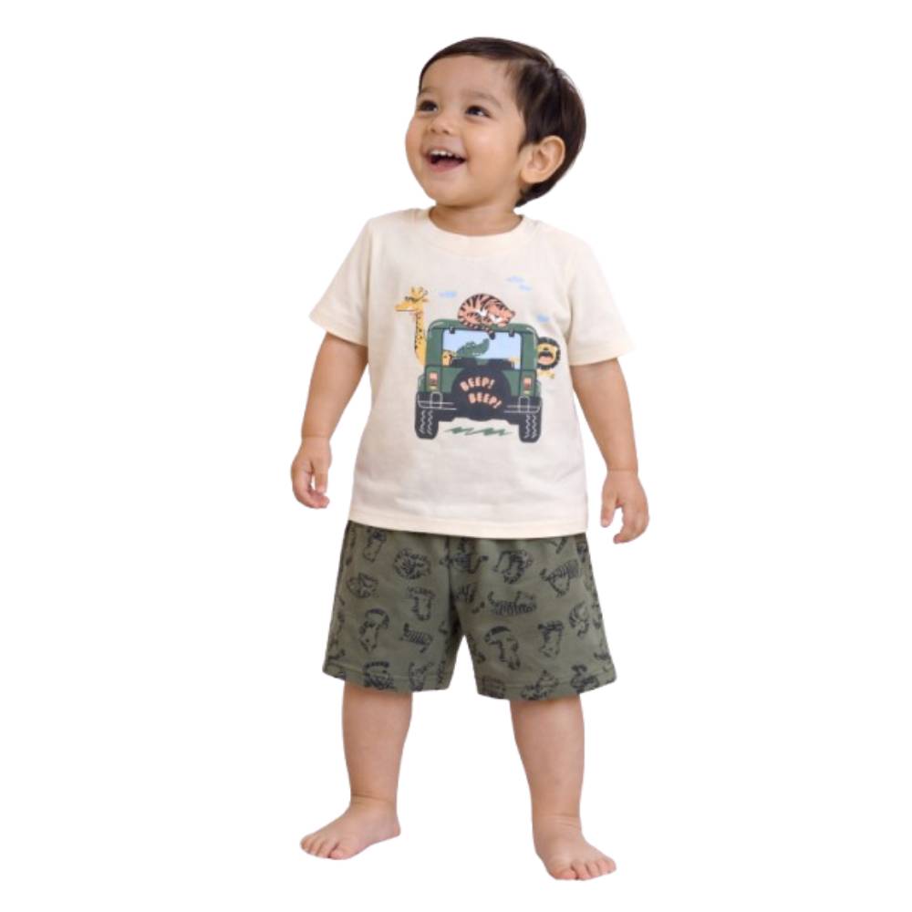 Victor And Jane - 4pc-Set - Baby Boy's Graphic T-Shirts & Shorts - Multicolor