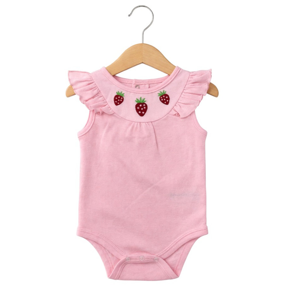 Victor And Jane - 3pc-Set - Baby Girl's Cotton Bodysuit - Pink