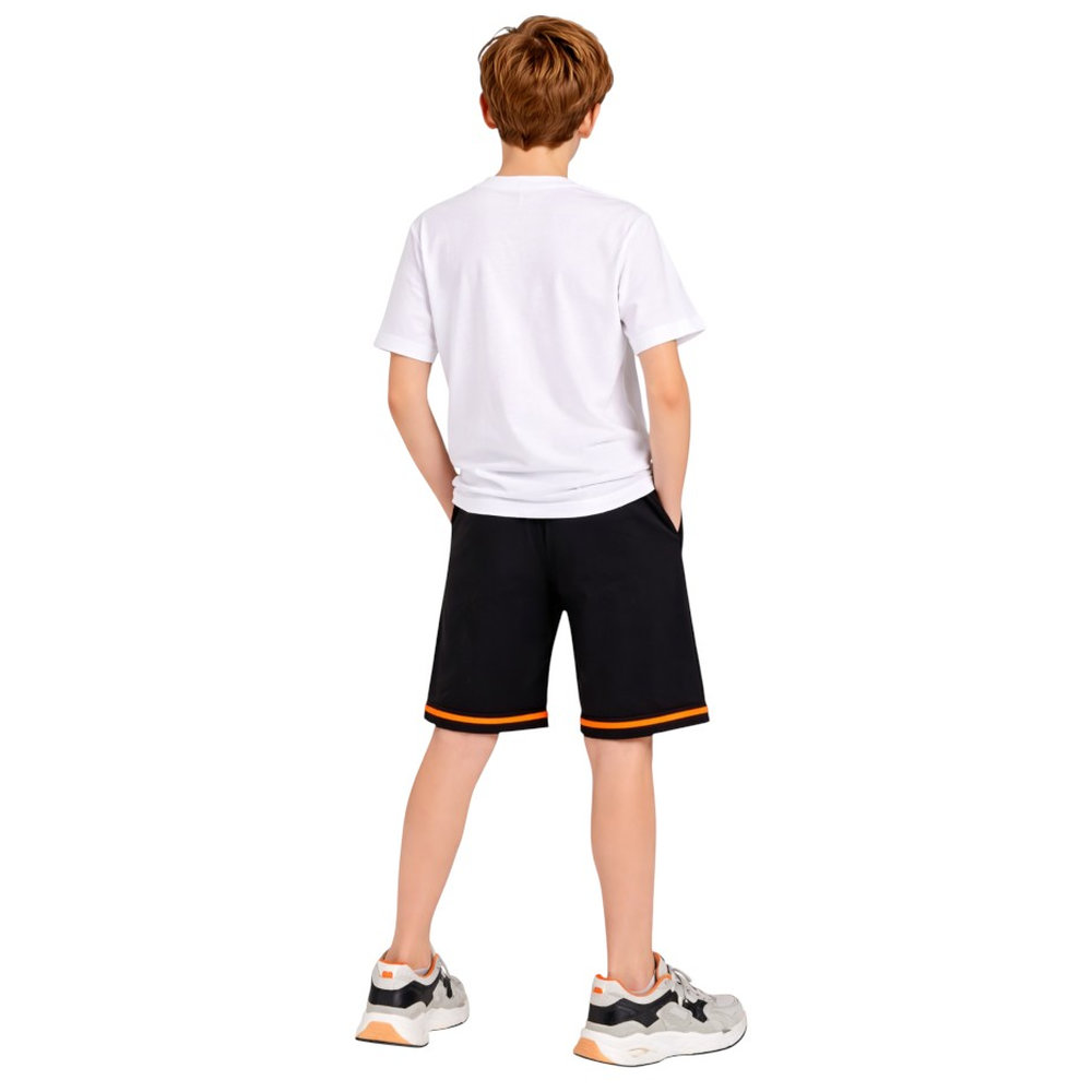 Victor and Jane Boys Limits T-Shirt & Shorts - White/Black - 2 Pcs