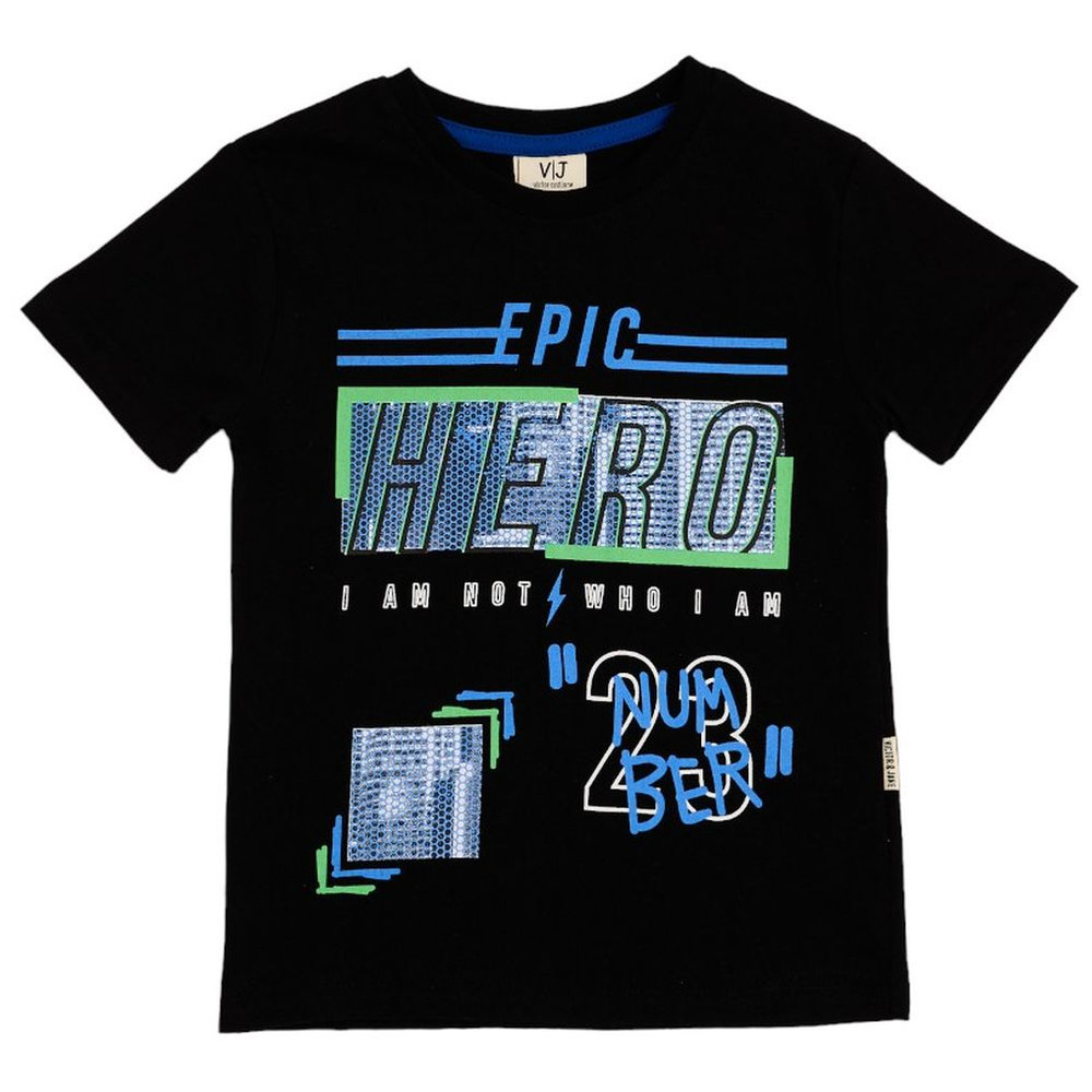 Victor and Jane Junior Boys T-Shirt Pack of 3 Bright Blue, Ivory, - Light Blue