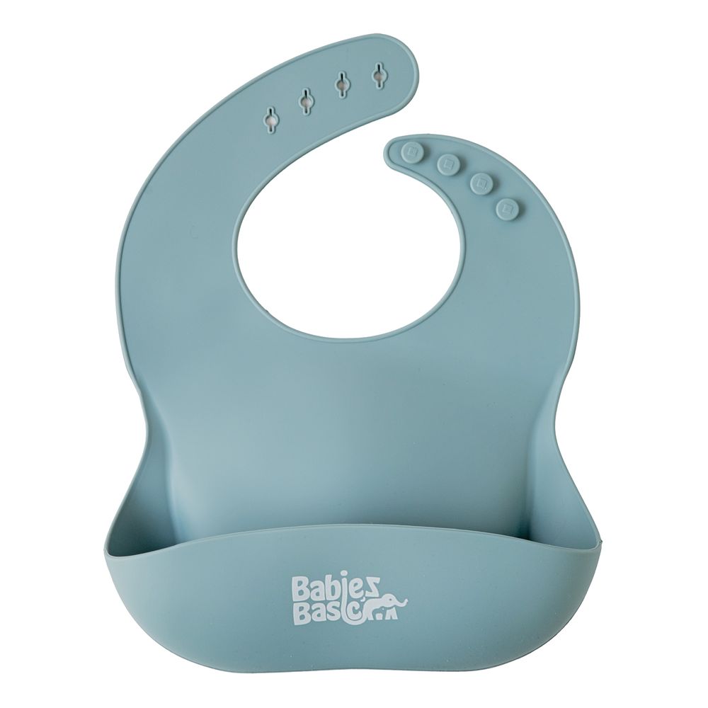 Babies Basic - Silicone Baby Feeding Set - Indigo - 6 Pcs