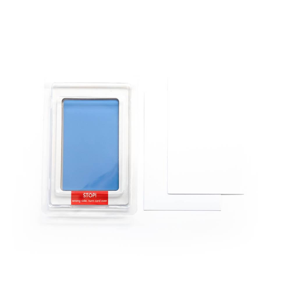 Babies Basic - Clean Fingerprint With Two Imprint Cards - 12.5cm - Sky Blue