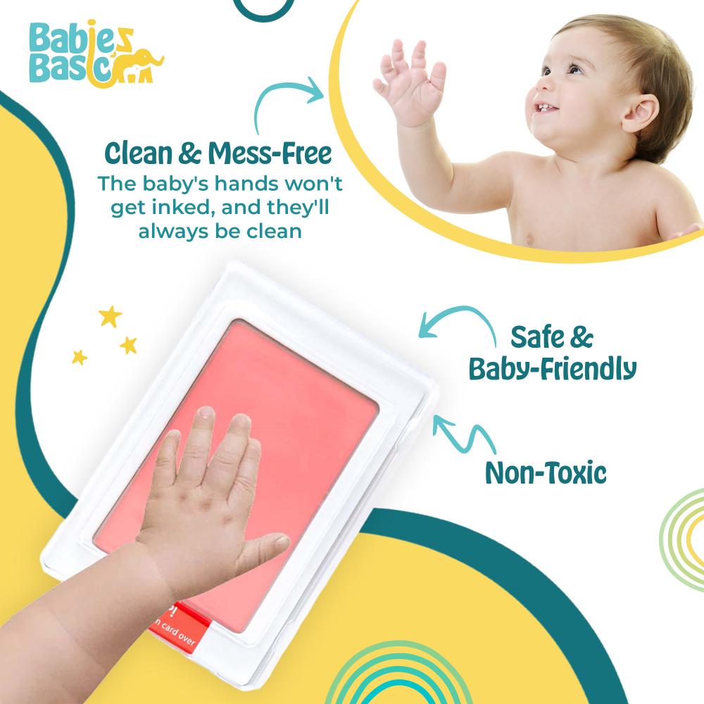 Babies Basic - Clean Fingerprint With Two Imprint Cards - 16cm - Pink