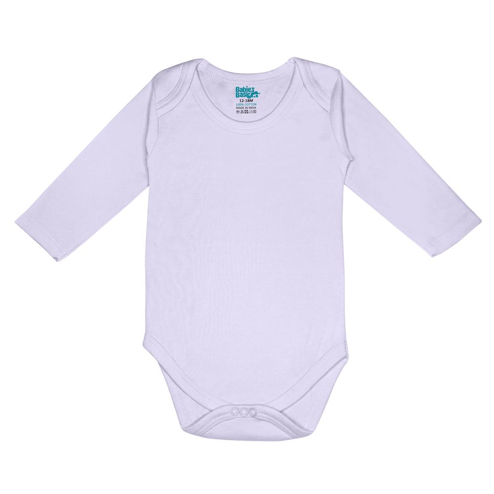 Babies Basic Baby' Long Sleeves Bodysuit Pink/Lavender/Light - Pink - 3 Pcs