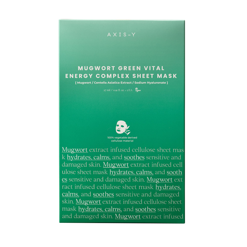 AXIS-Y - Mugwort Green Vital Energy Complex Sheet Mask - 27 ml