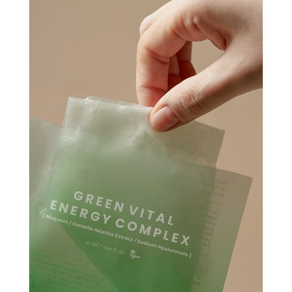 AXIS-Y - Mugwort Green Vital Energy Complex Sheet Mask - 27 ml