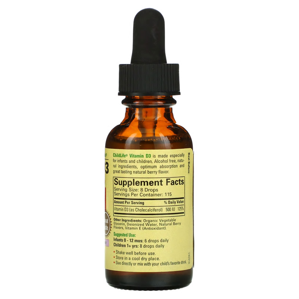 ChildLife - Vitamin D3 - Natural Berry - 30 ml