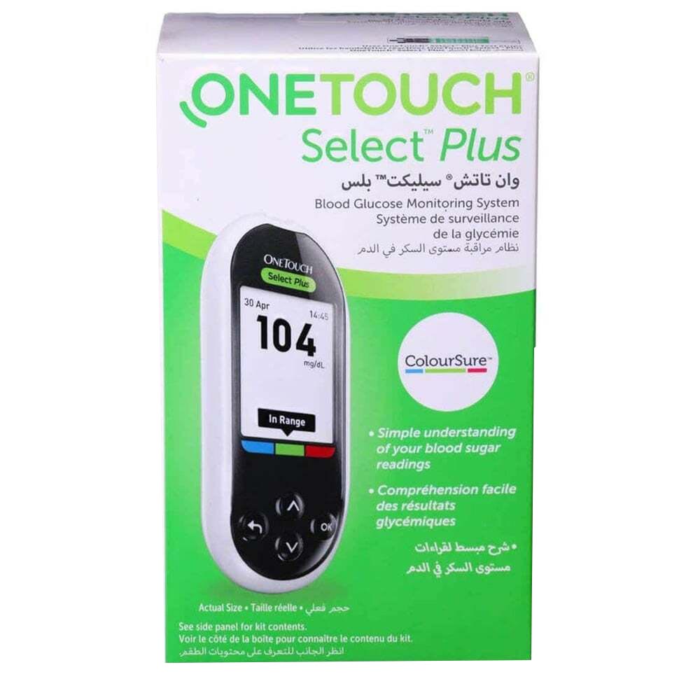 One-Touch - Select Plus Blood Glucose Monitor - Black