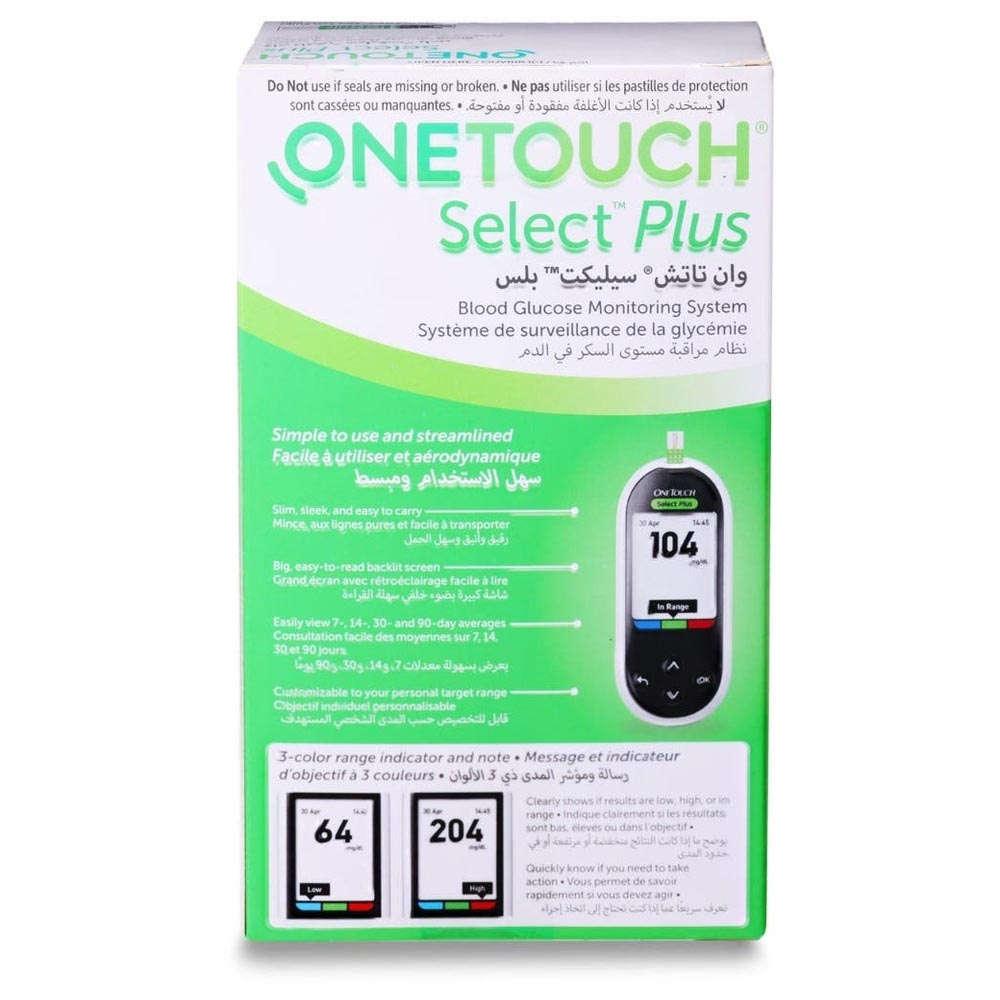One-Touch - Select Plus Blood Glucose Monitor - Black