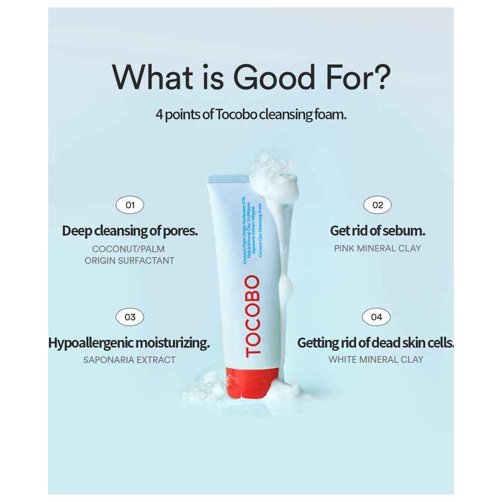 Tocobo - Coconut Clay Cleansing Foam - 150 ml