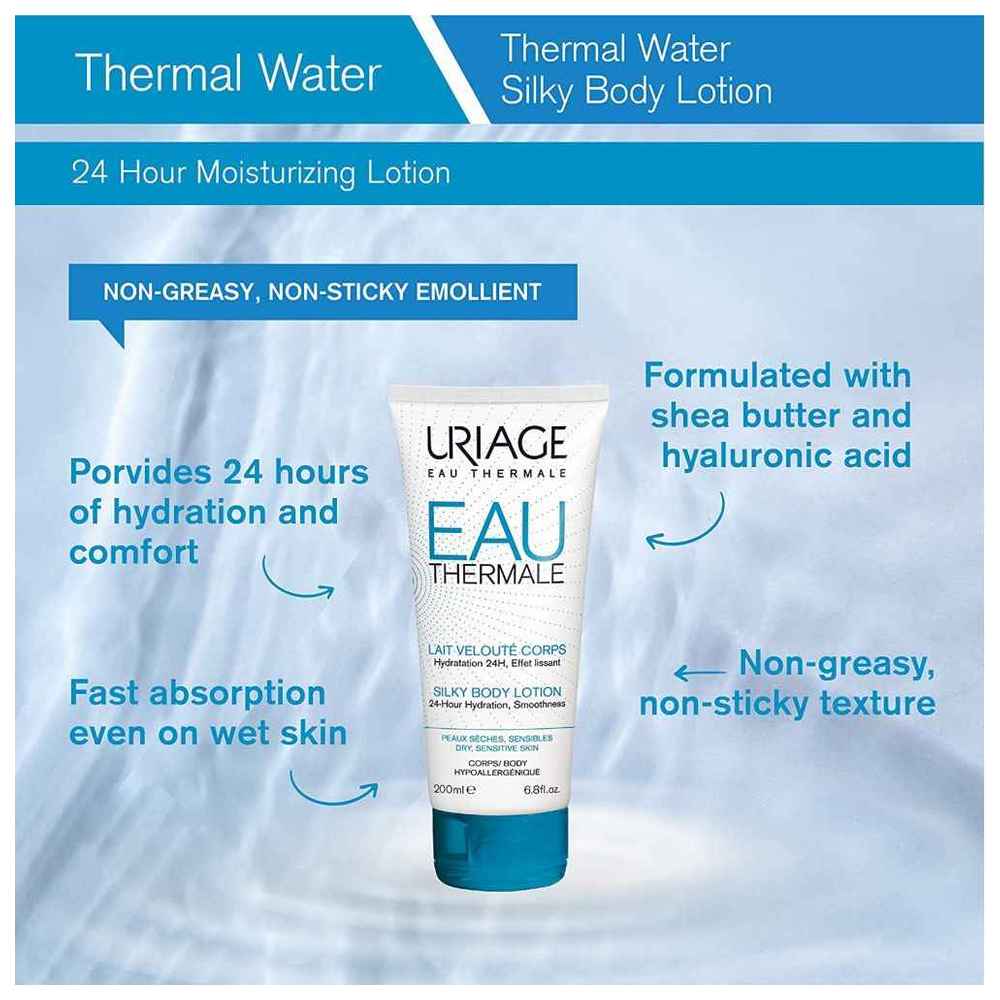 Uriage - Eau Thermal Silky Body Lotion - 200 ml