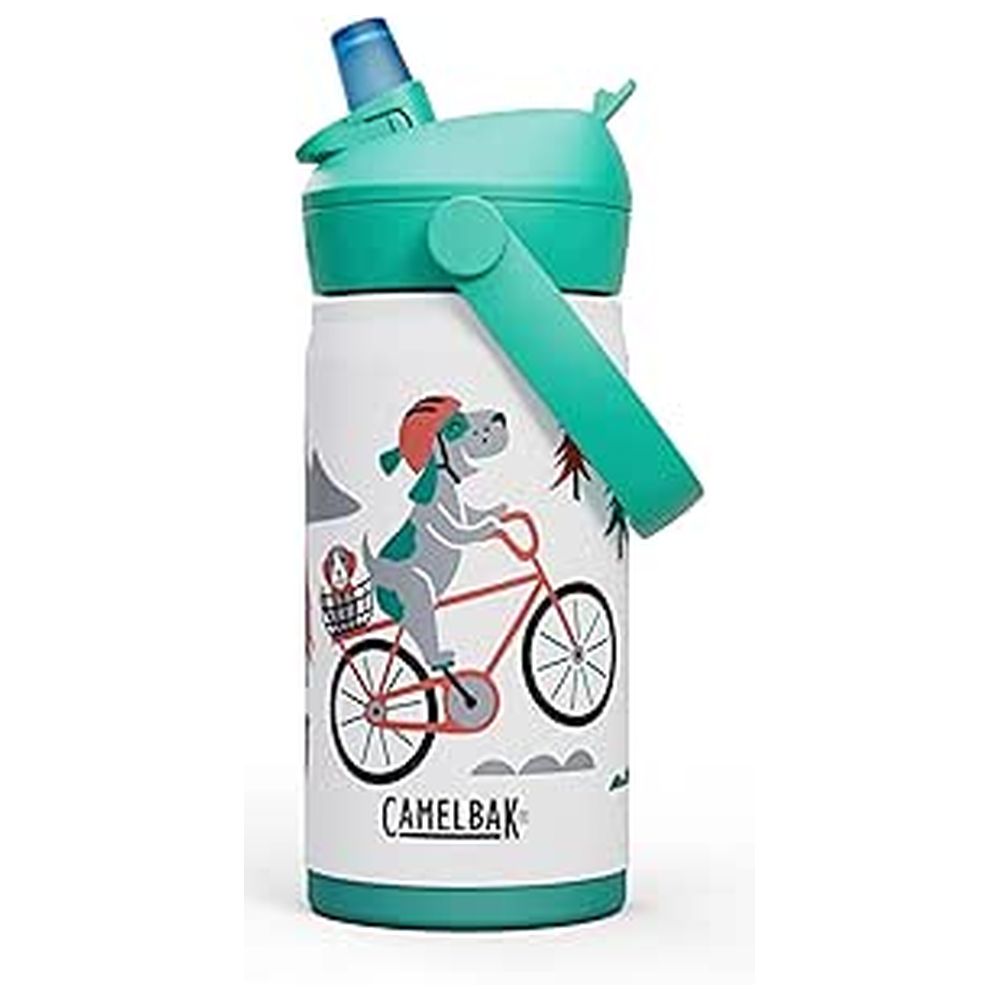 Camelbak - Thrive Kids Flip Straw Sipper With Handle - Biking Dogs - 355 ml