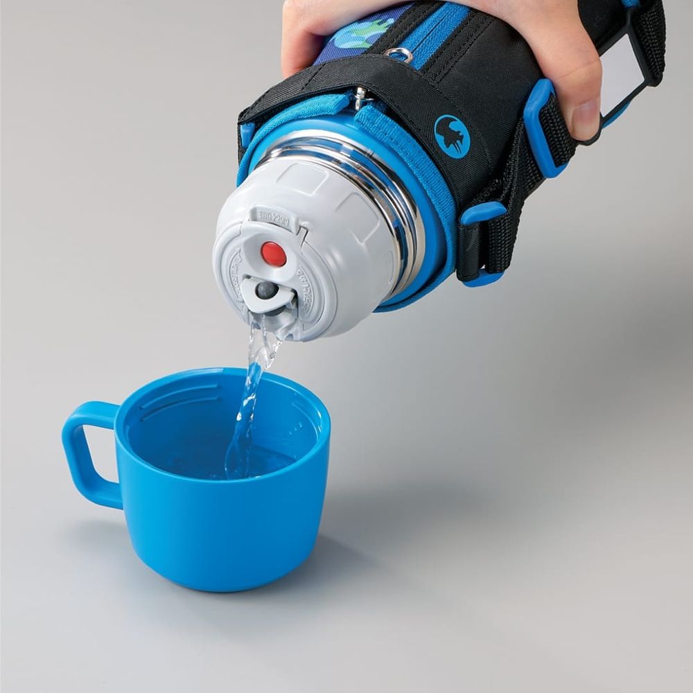 Zojirushi - Stainless Steel Vacuum Bottle - Dinosaur - Blue - 600ml