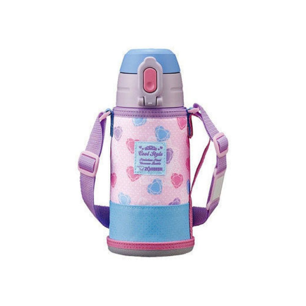 Zojirushi - Stainless Steel Vacuum Bottle - Heart Blue - 600ml
