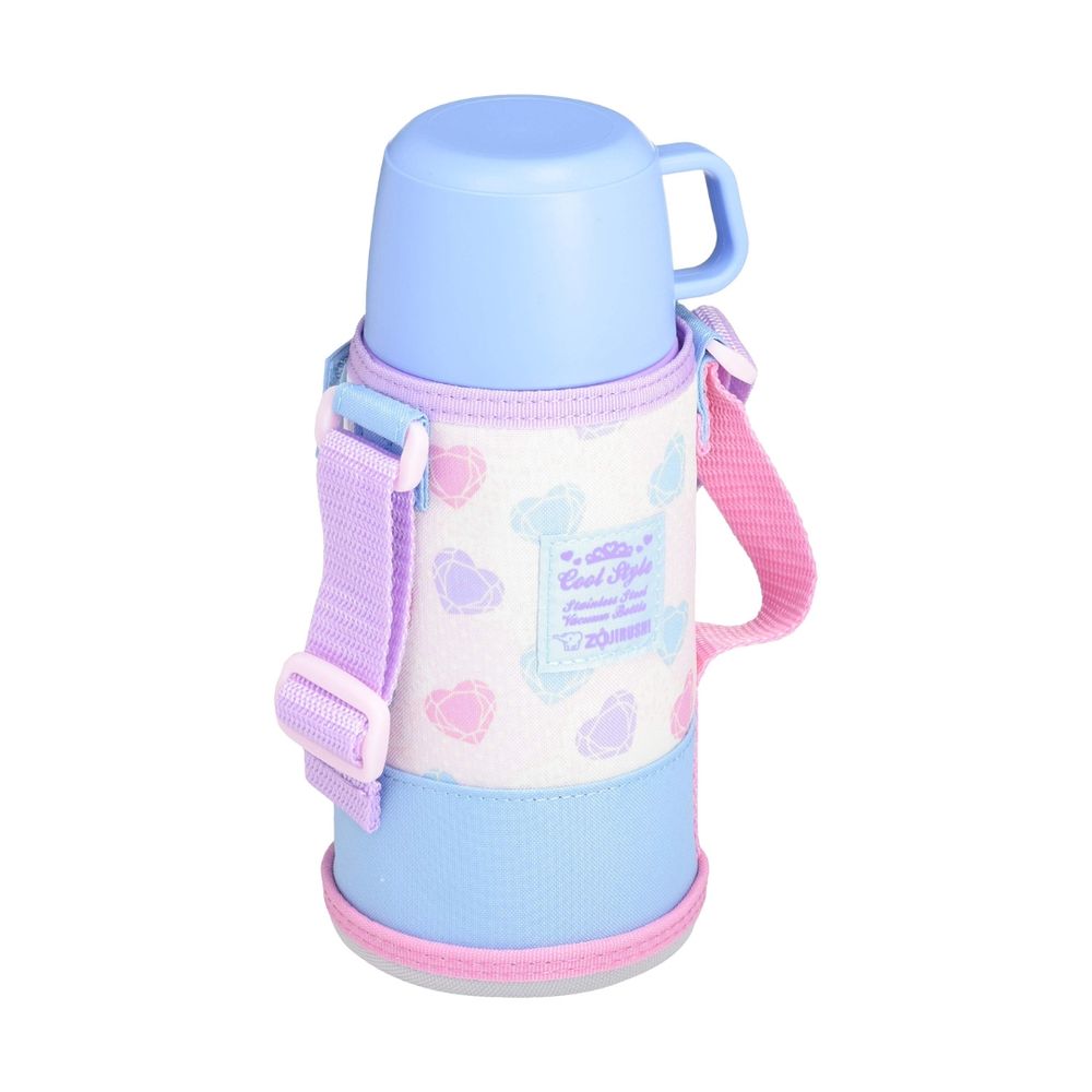 Zojirushi - Stainless Steel Vacuum Bottle - Heart Blue - 600ml
