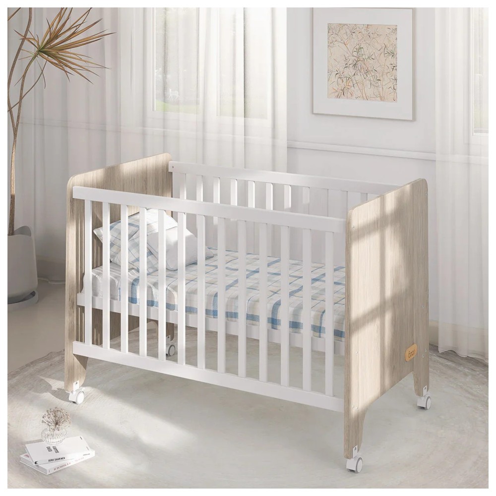 Boori - Natty Compact Baby Cot - Barley White