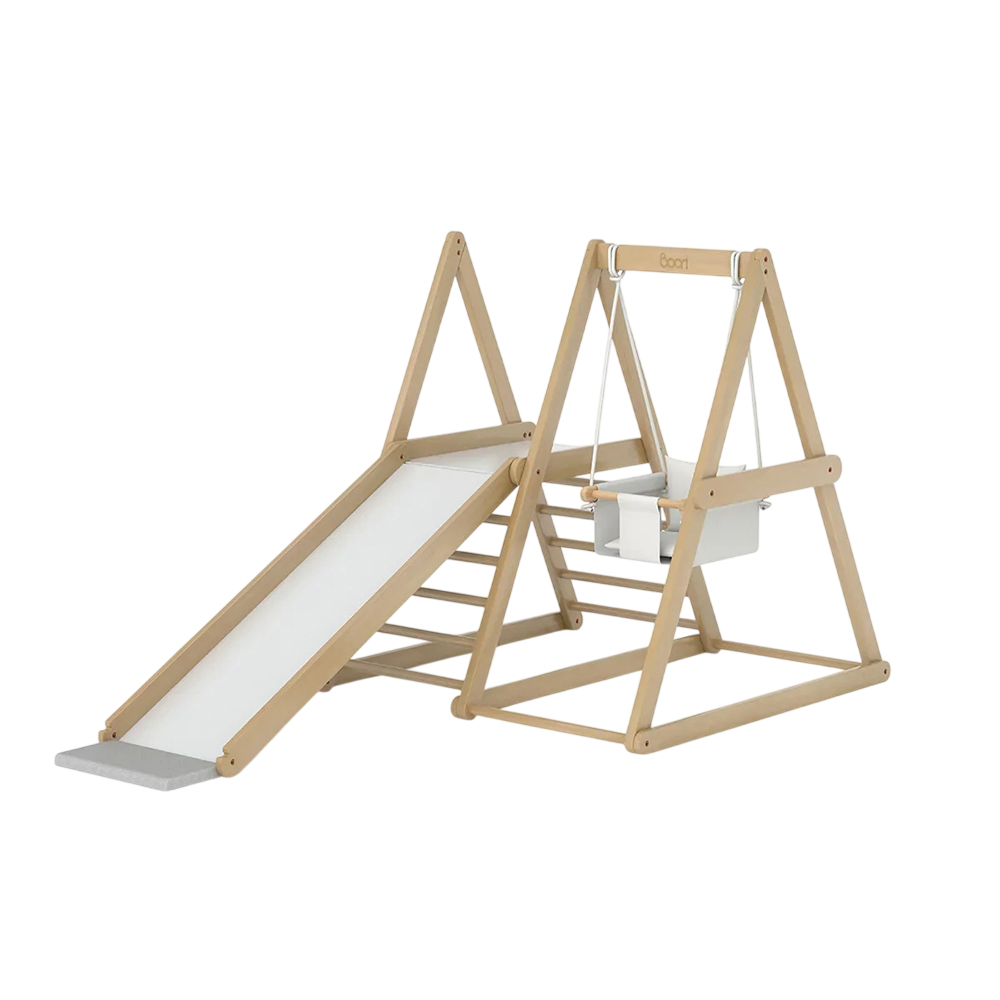 Boori - Kids Tidy Climbing Gym - Barley White/Almond