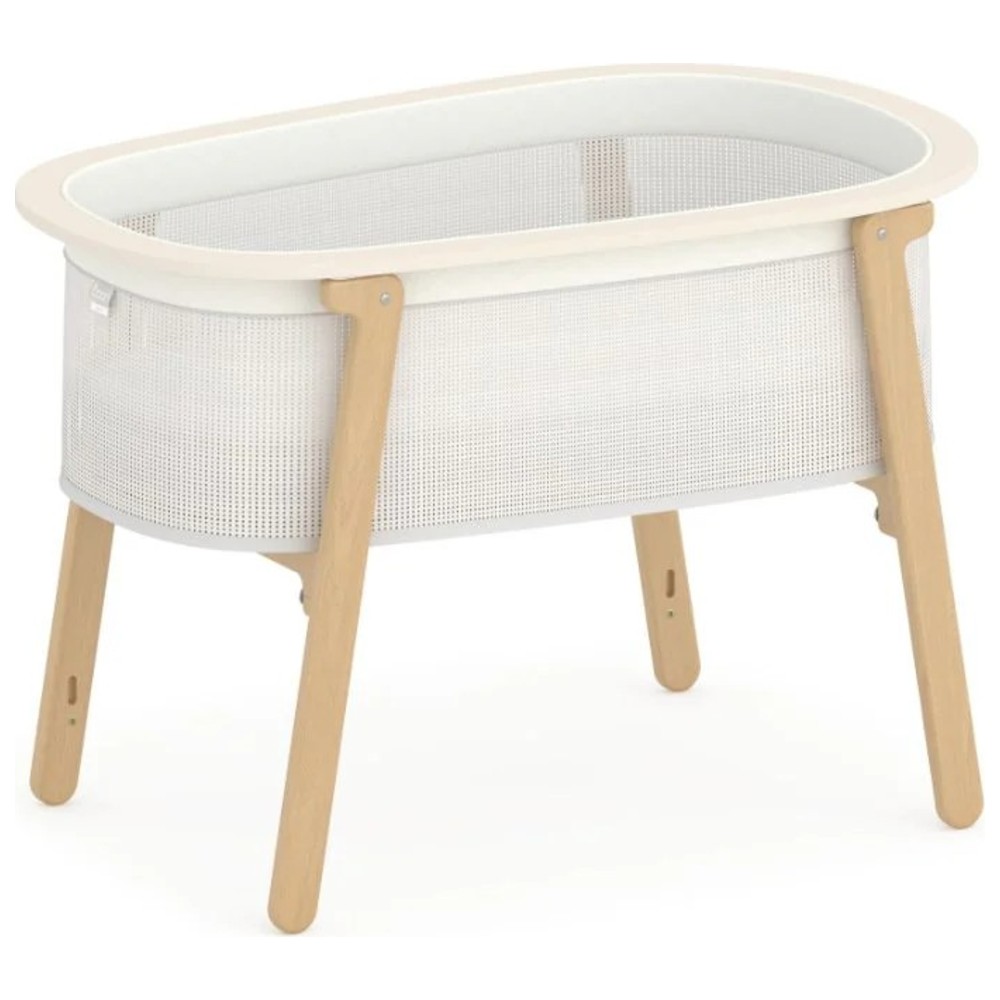 Boori - Easy-Store Compact Cot With Mattress - Simply White/Beige