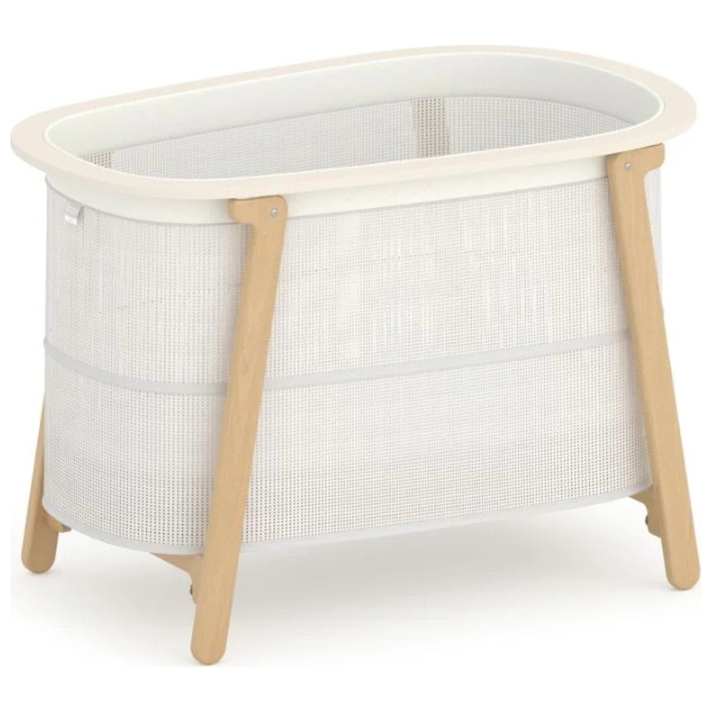 Boori - Easy-Store Compact Cot With Mattress - Simply White/Beige
