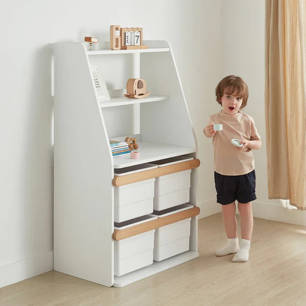 Boori - Kids Tidy Integrated Storage Unit - Barley/Almond